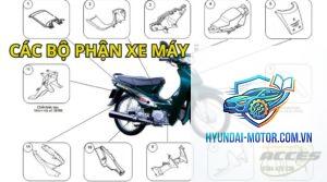 các bộ phận chính của xe máy