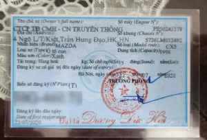 đăng ký xe là gì