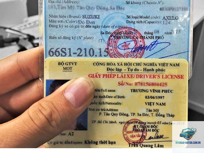 giấy tờ xe là gì
