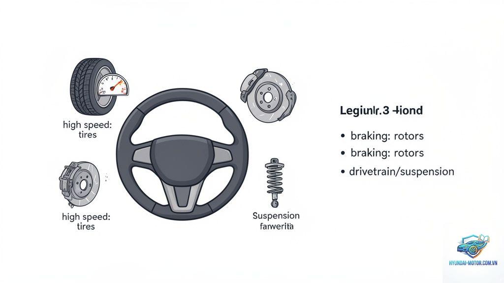 steering wheel vibration là gì - Hình 1
