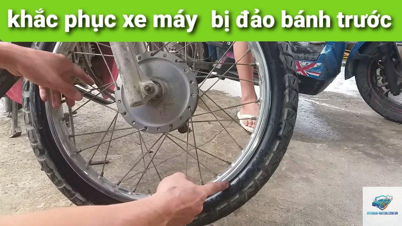 xe máy bánh xe bị đảo - Hình 2