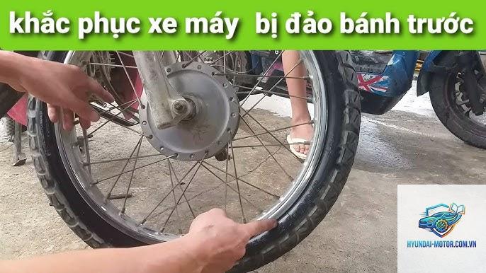 xe máy bị đảo bánh trước