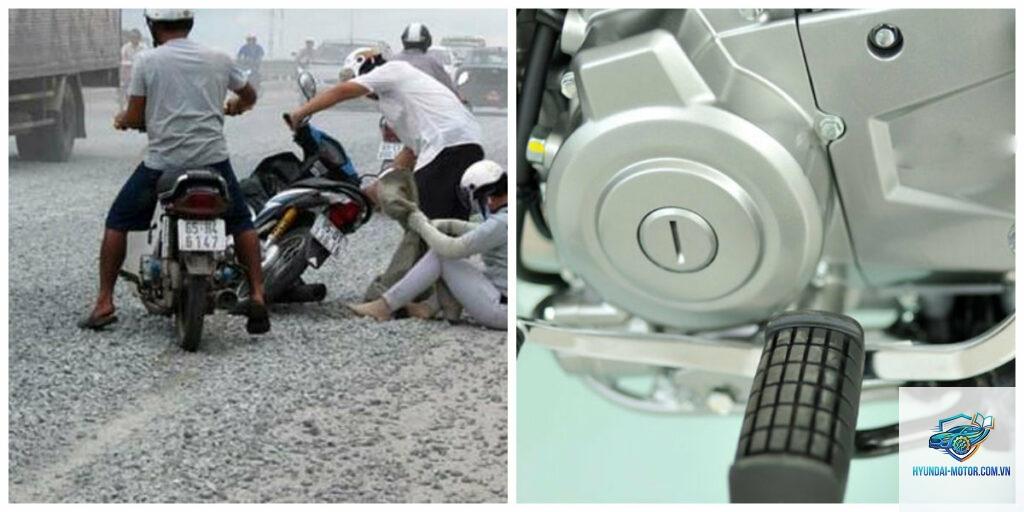 xe máy bị kẹt số