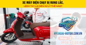 xe máy bị lắc tay lái