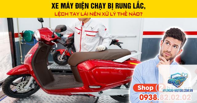 xe máy bị lắc tay lái