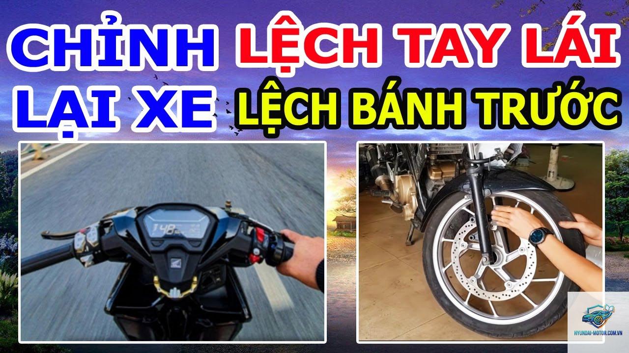 xe máy bị lệch tay lái - Hình 2