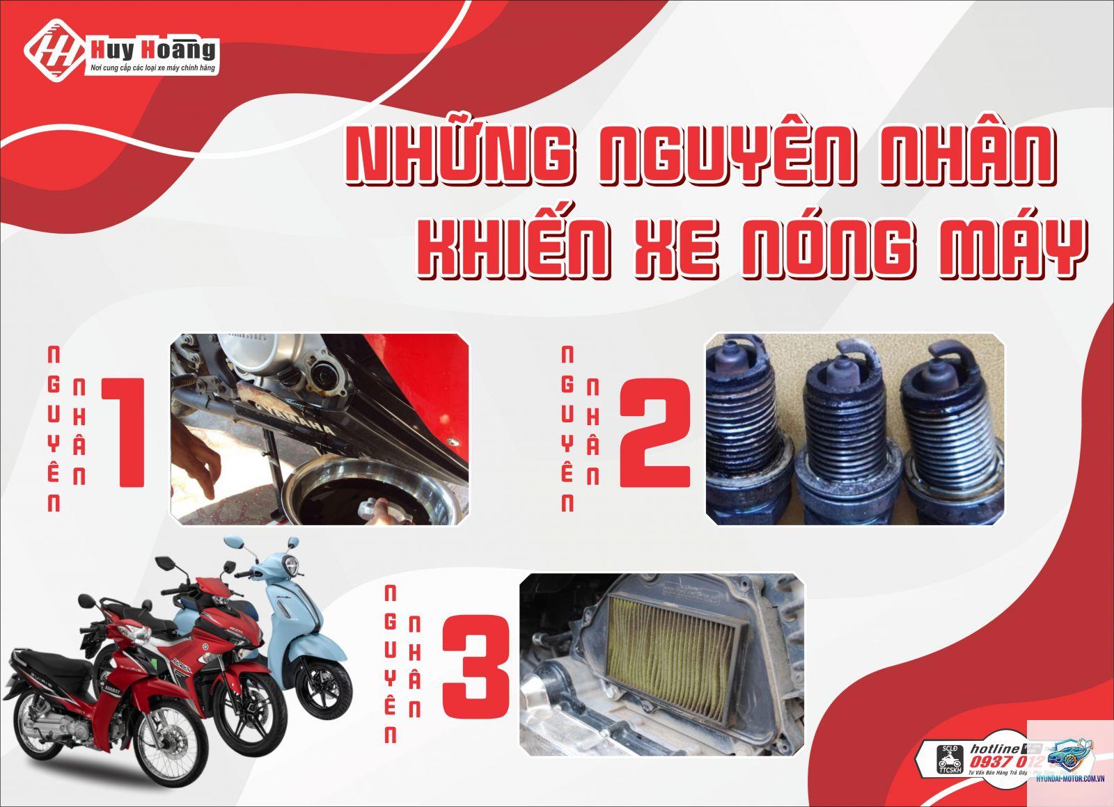 xe máy bị nóng máy - Hình 1