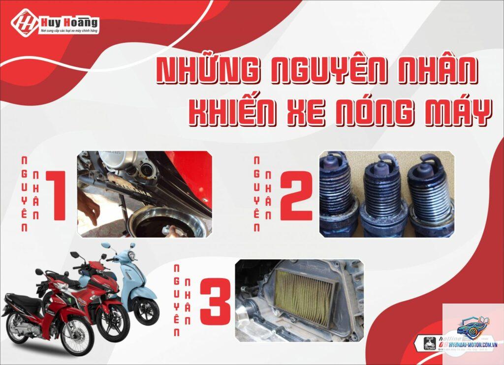xe máy bị nóng nhanh khi chạy chậm