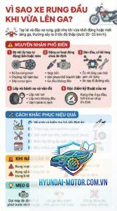xe máy bị rung nhẹ khi tăng ga