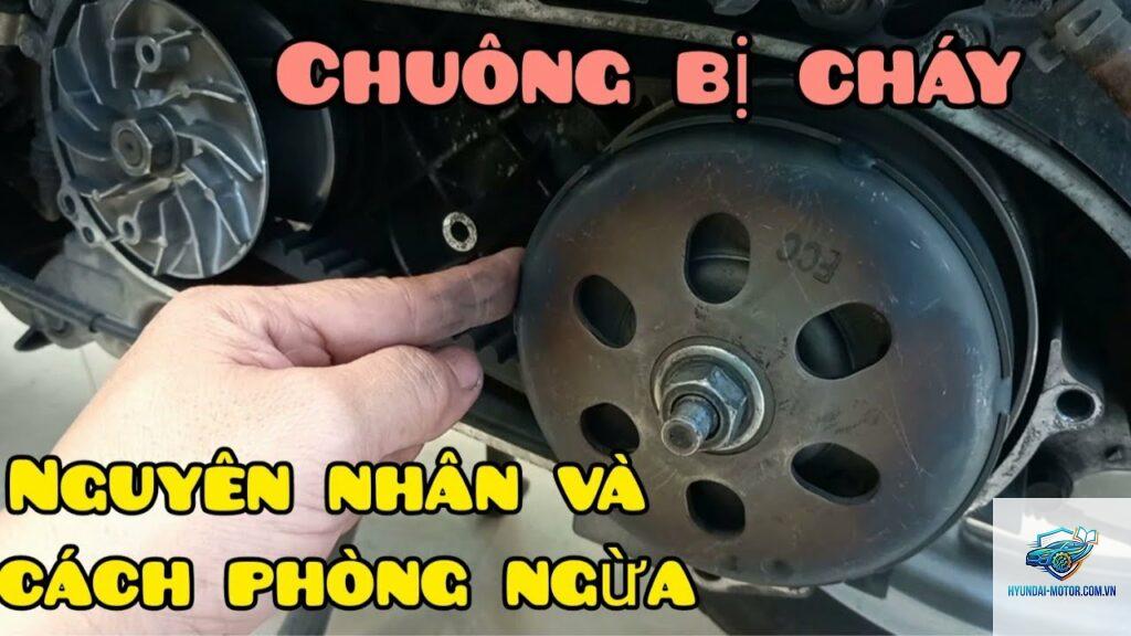 xe máy chuông nồi bị cháy