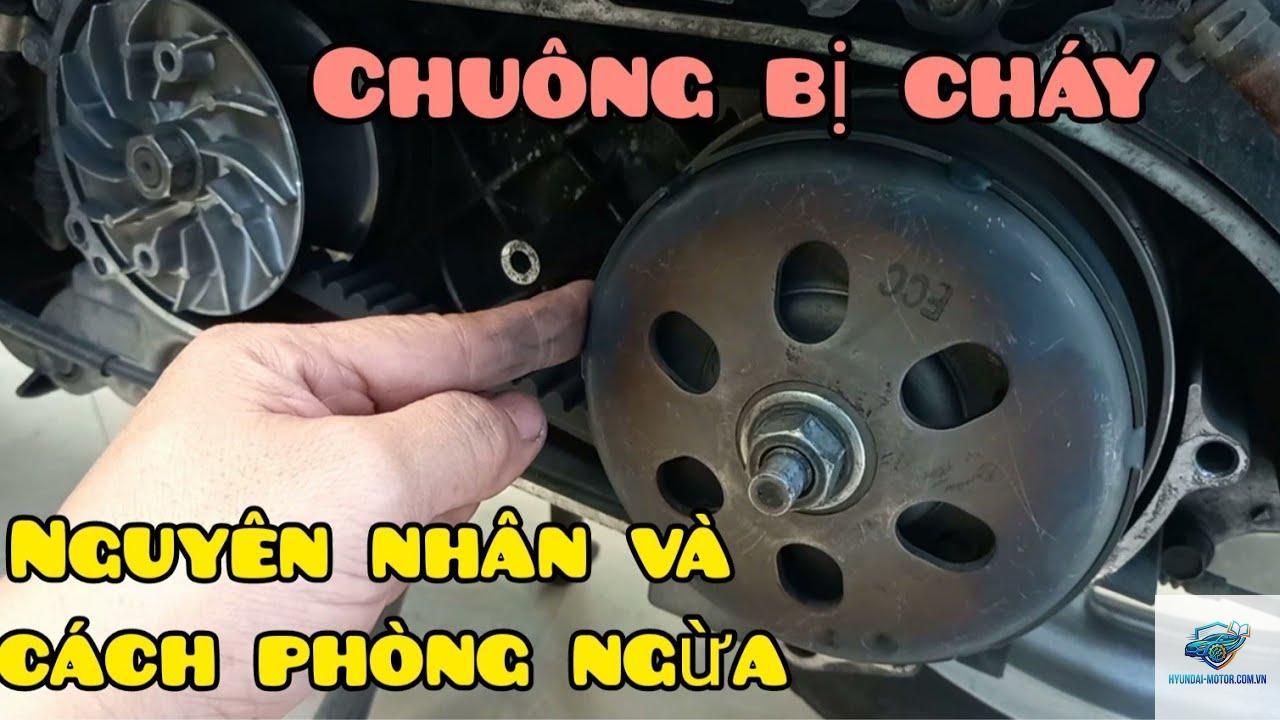 xe máy chuông nồi bị cháy - Hình 1