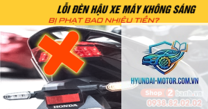 xe máy đèn hậu không sáng