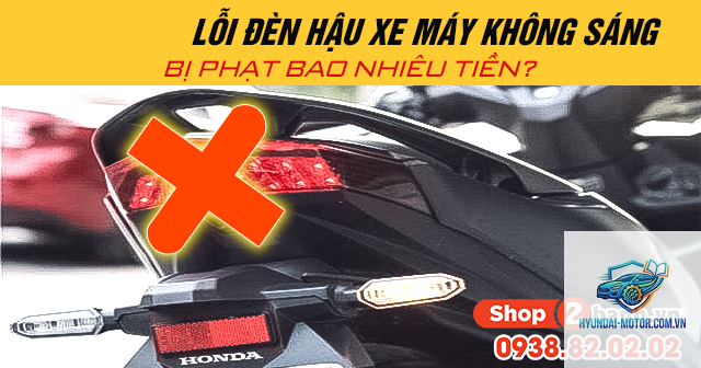 xe máy đèn hậu không sáng