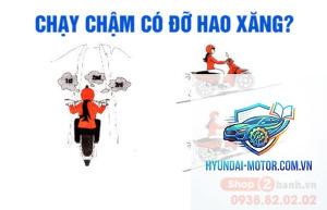 xe máy hao xăng khi chạy đường dài