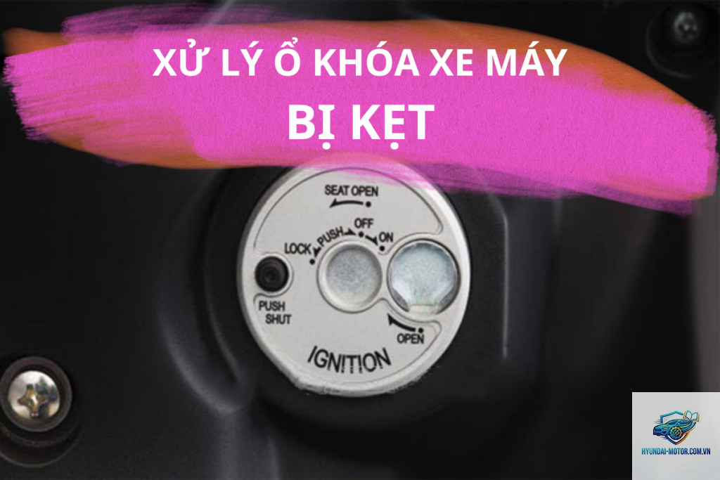 xe máy khóa từ bị kẹt