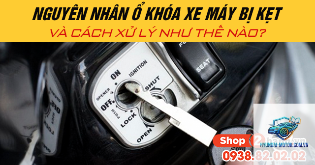 xe máy khóa từ bị kẹt - Hình 2