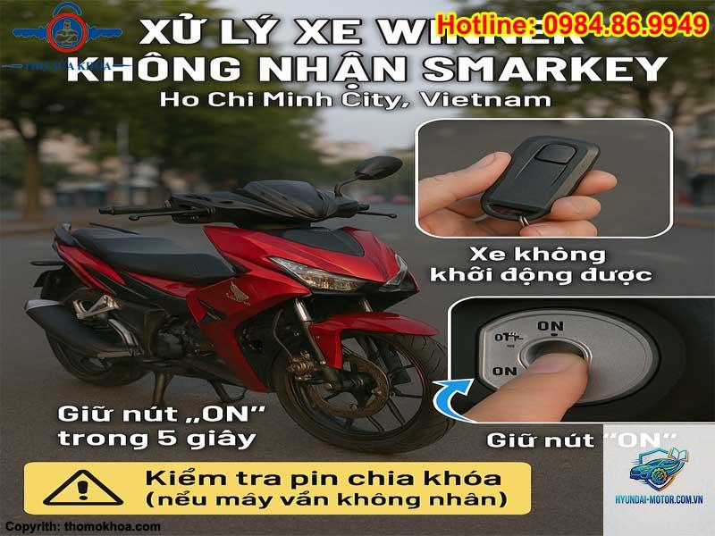 xe máy không nhận smartkey