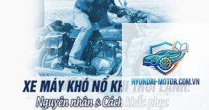 xe máy không nổ khi trời lạnh