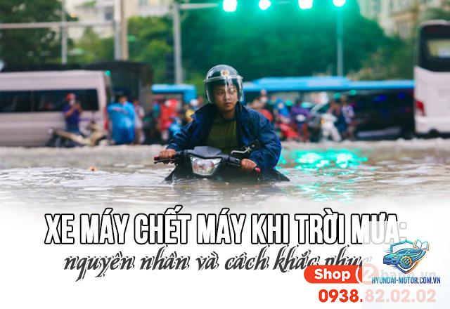 xe máy không nổ khi trời mưa - Hình 3