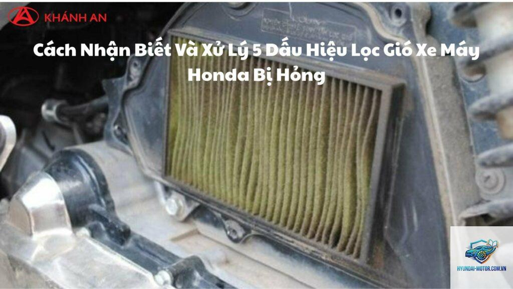 xe máy lọc gió khô bị hỏng