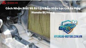 xe máy lọc gió khô bị hỏng