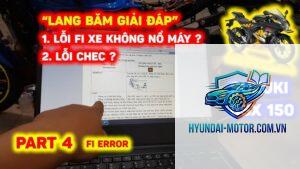 xe máy lỗi fi không nổ được máy