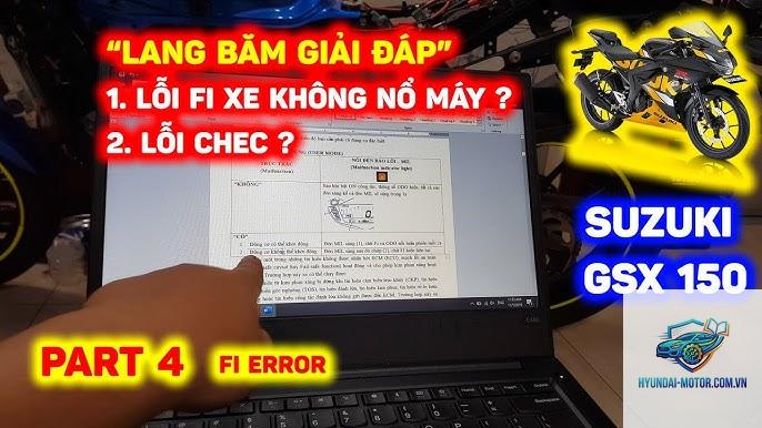 xe máy lỗi fi không nổ được máy