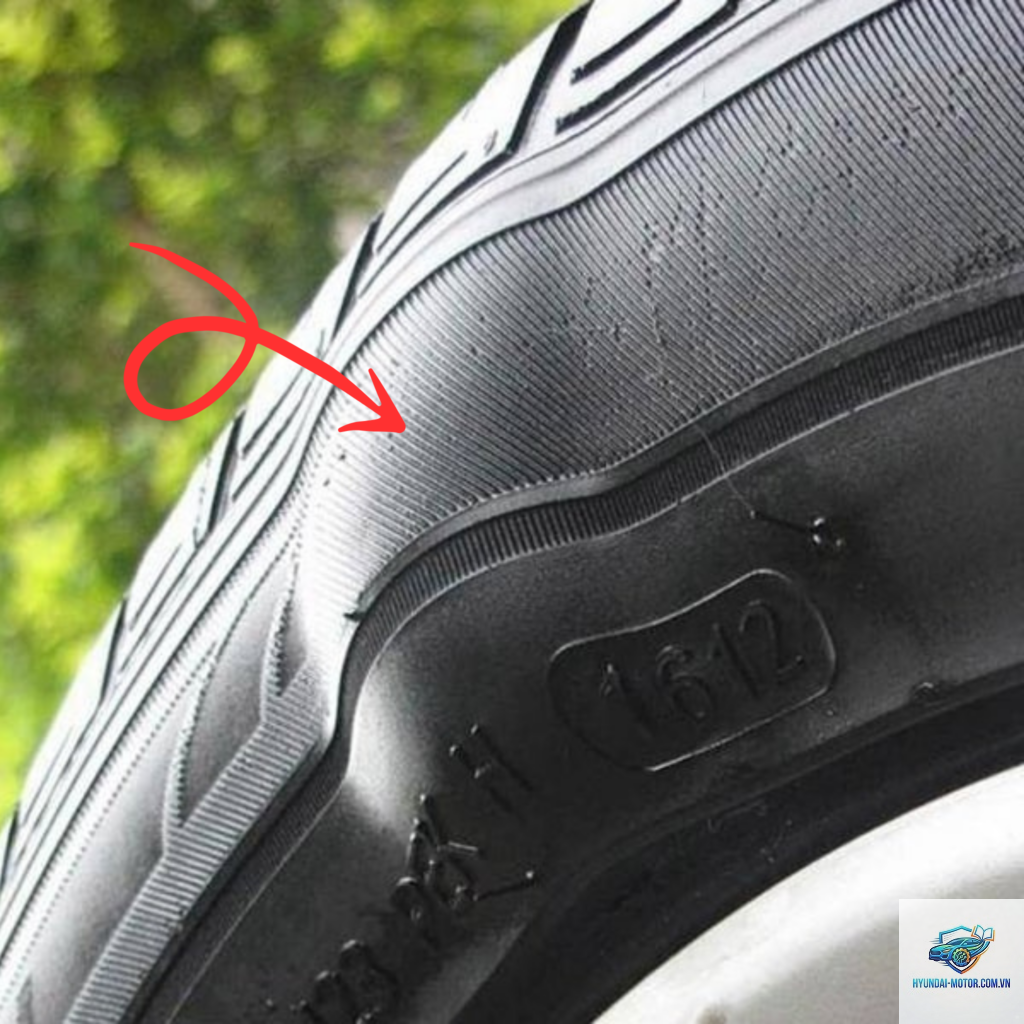 xe máy lốp bị phù