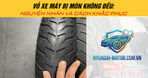 xe máy lốp mòn không đều