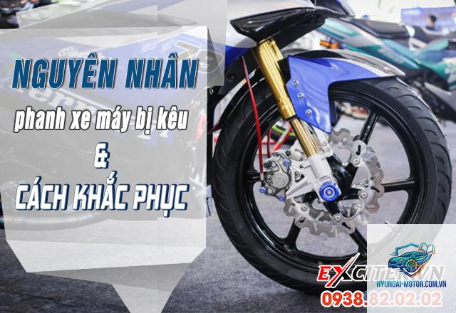 xe máy phanh bị kêu khi phanh gấp