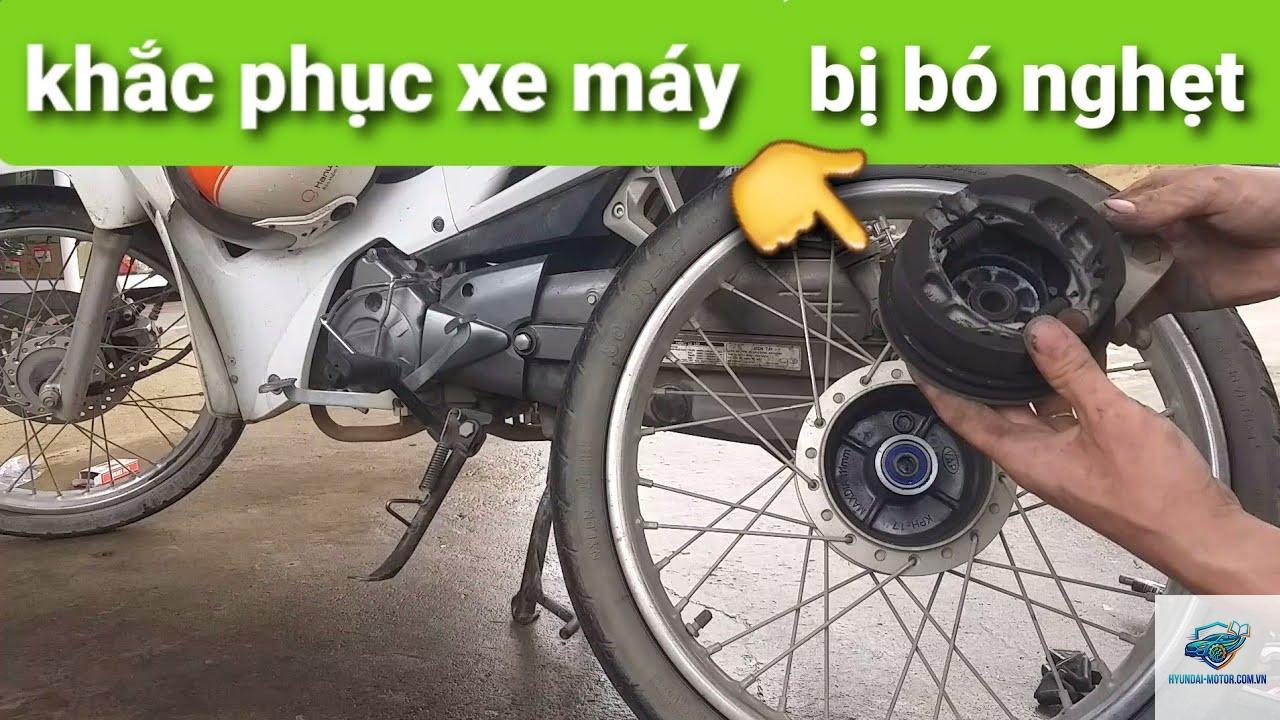 xe máy phanh sau bị bó - Hình 2