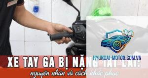 xe máy tay lái bị nặng