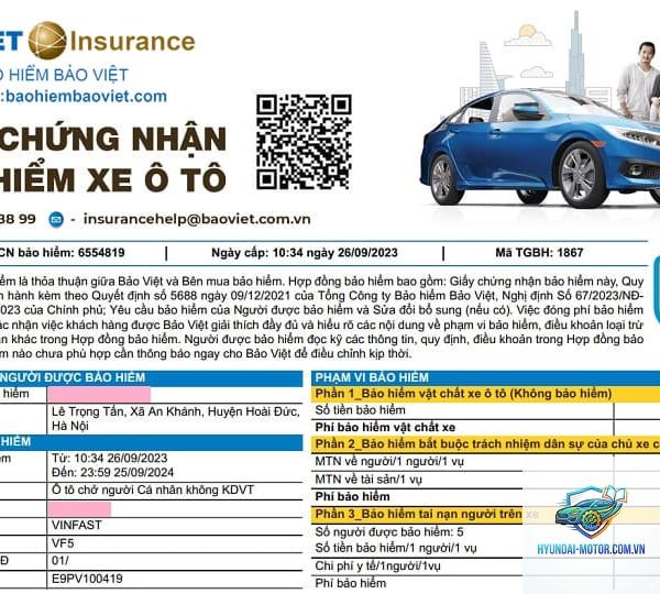 Bảo hiểm Bảo Việt ô tô