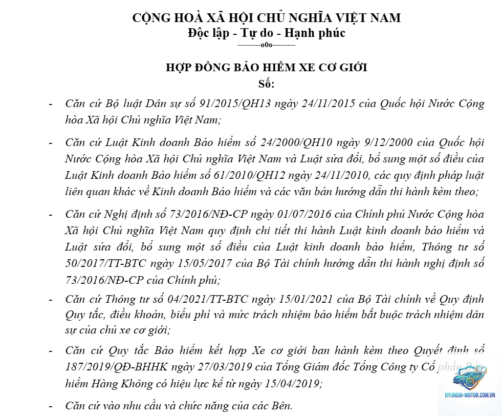 Cách đọc hợp đồng bảo hiểm ô tô - Hình 5