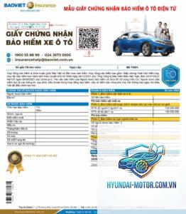 Giấy chứng nhận bảo hiểm điện tử