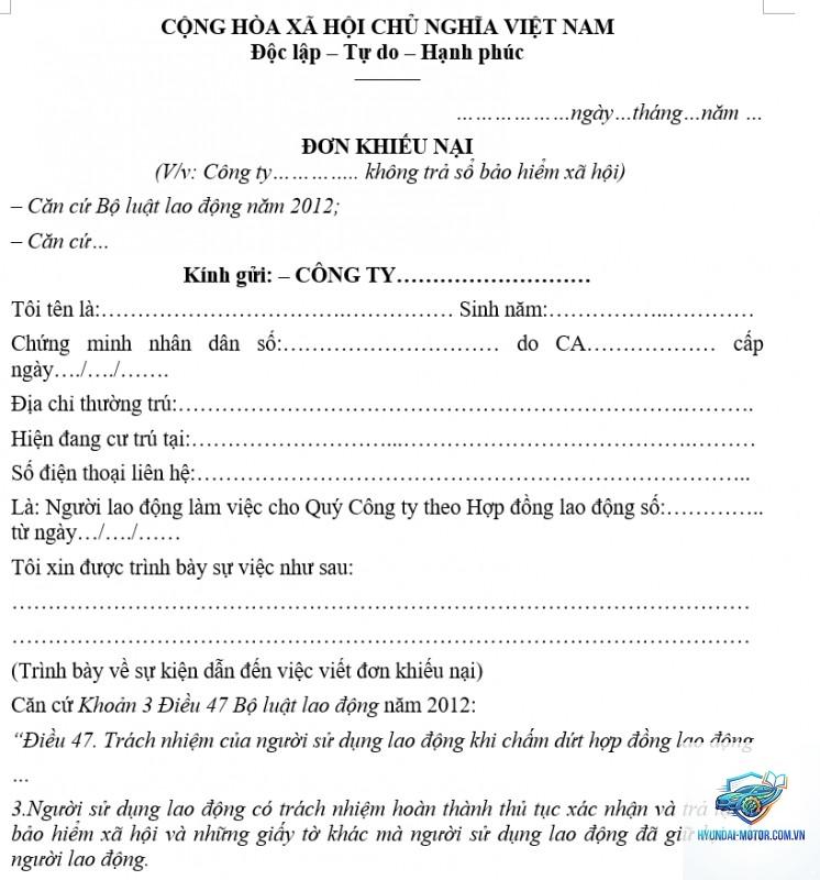 Khiếu nại công ty bảo hiểm xe - Hình 2
