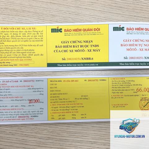 Mẫu giấy bảo hiểm xe máy - Hình 2