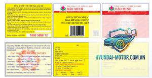 Mẫu giấy bảo hiểm xe máy
