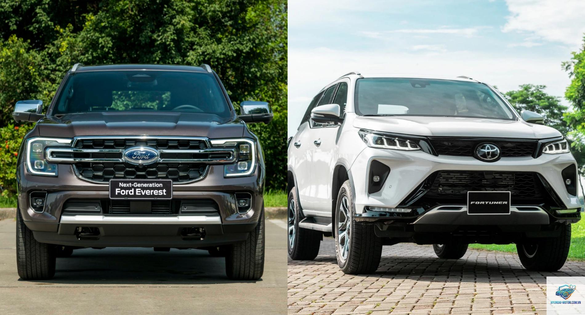 So sánh Ford Everest và Toyota Fortuner - Hình 3