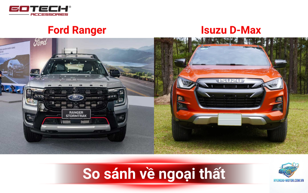 So sánh Ford Ranger và Isuzu D-Max - Hình 2