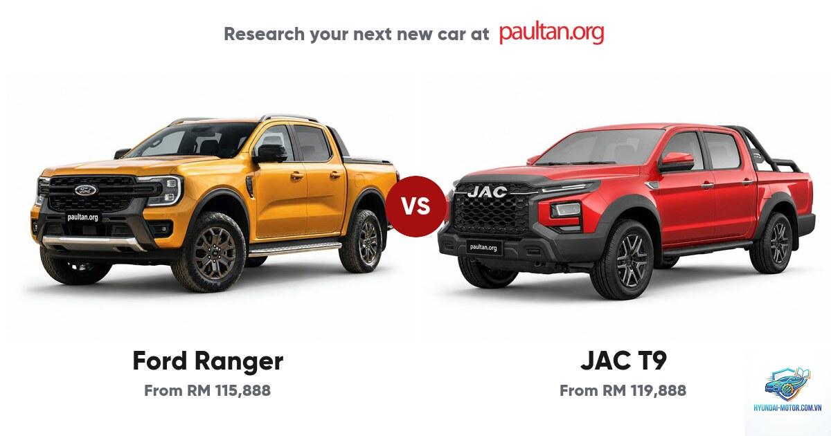 So sánh Ford Ranger và JAC T9 - Hình 3