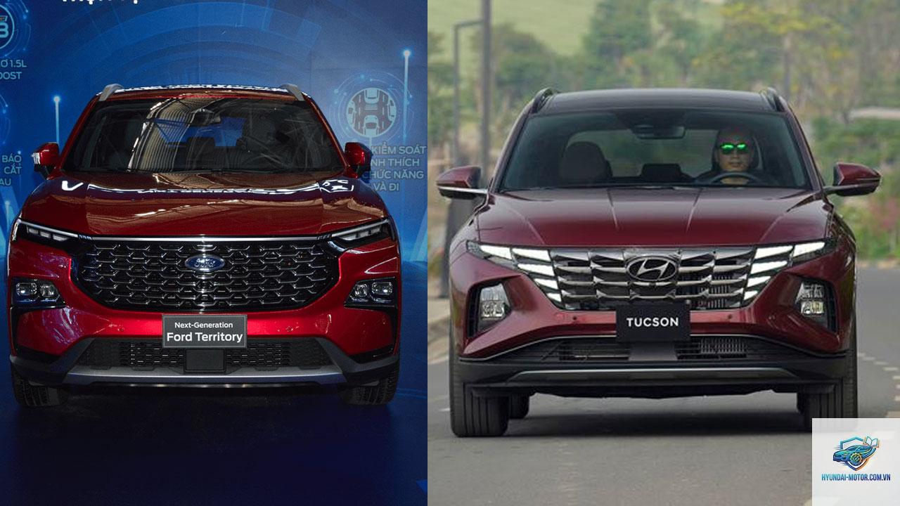 So sánh Ford Territory và Hyundai Tucson - Hình 2