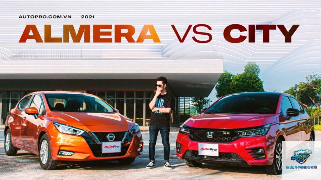 So sánh Honda City và Nissan Almera