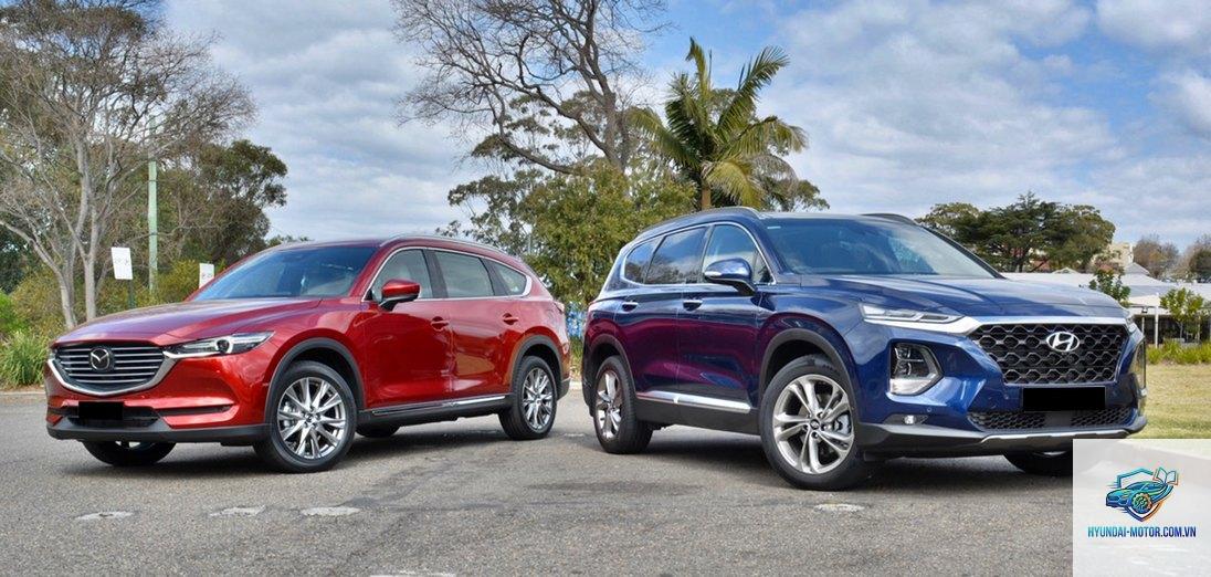 So sánh Hyundai Santa Fe và Mazda CX-8 - Hình 2