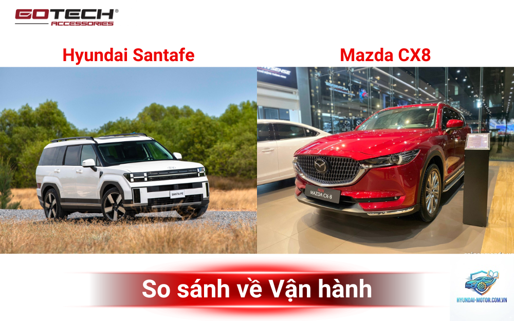 So sánh Hyundai Santa Fe và Mazda CX-8 - Hình 5