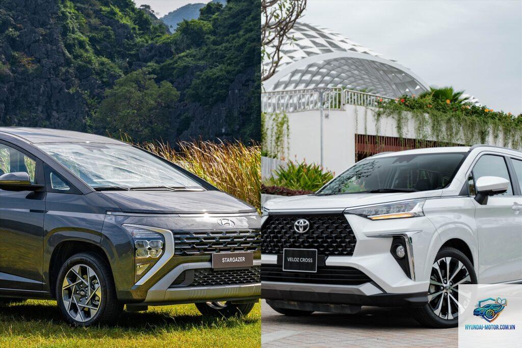 So sánh Hyundai Stargazer và Toyota Veloz Cross