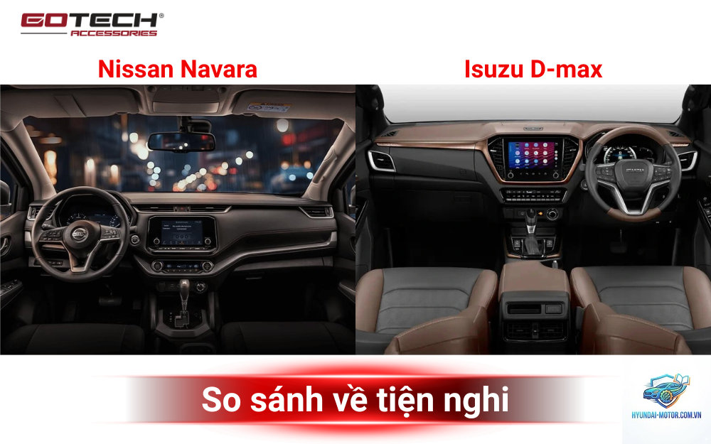 So sánh Isuzu D-Max và Nissan Navara - Hình 5