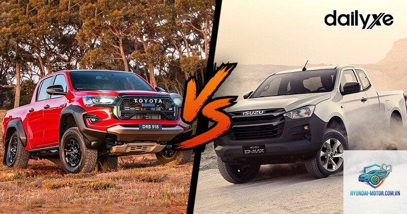 So sánh Isuzu D-Max và Toyota Hilux - Hình 1