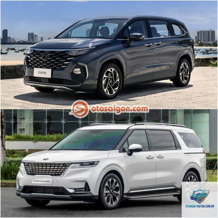 So sánh Kia Carnival và Hyundai Custin - Hình 2