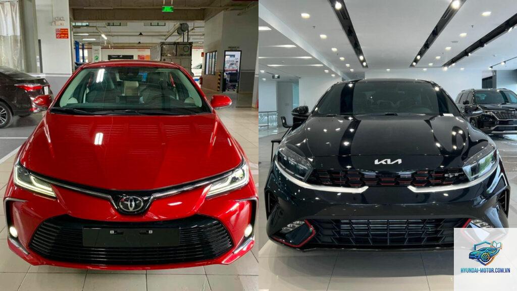 So sánh Kia K3 và Toyota Corolla Altis